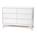 Bureau double 6 tiroirs Pala - Blanc