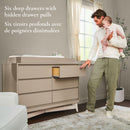 Bureau double 6 tiroirs Pala - Blanc