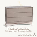Bureau double 6 tiroirs Pala - Taupe
