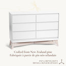 Bureau double 6 tiroirs Pala - Blanc