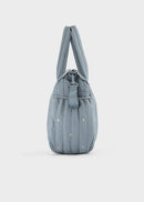 Sac à couches brodé- Bleu