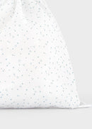 Sac à couches brodé- Bleu