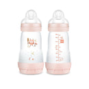 Ensemble de 2 Biberons Anti-Colique 9oz - Rose