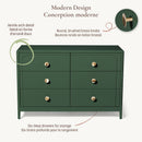 Ensemble bassinette et bureau double Briar - Vert