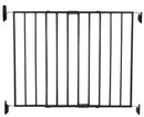 Porte métallique extensible en haut des escaliers - Noir