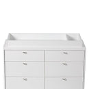 Plateau de change double Laurel et Aster - Blanc
