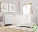 Ensemble bassinette et bureau double Aster - Blanc