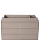 Ensemble bassinette et bureau double Pala - Taupe