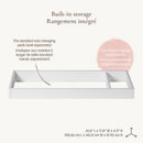 Plateau de change double Laurel et Aster - Blanc