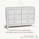 Ensemble bassinette et bureau double Aster - Blanc