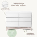 Ensemble bassinette et bureau double Pala - Blanc