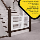 Portail double mode levant, verrouillable et pivotant
