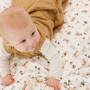 Sac de nuit en mousseline de coton - Miel (1 tog)