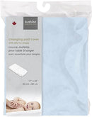 Housse pour matelas à langer avec ouverture pour sangles - Bleu