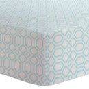 Drap contour pour lit de bébé - Octogone Bleu