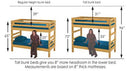 Lit superposé 39''/39'' Mission - Brindle