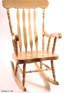 Chaise berçante traditionnelle en bois 50 - Choix de bois
