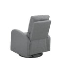 Fauteuil Berçant Pivotant Électrique avec port USB - Gris pâle