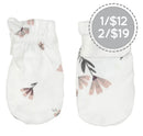 Mitaines en bambou - Fleurs aquarelle