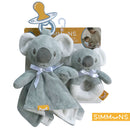 Ensemble attache tétine et Hochet- Koala