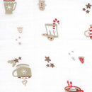 Couverture mousseline de coton - Gâteries de Noël