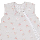 Sac de nuit en coton tissé - Fleurs (2 togs)