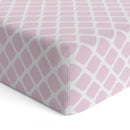 Drap contour pour lit de bébé - Lattice Rose