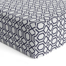 Drap contour pour lit de bébé - Octogone Marine