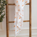 Couverture mousseline de coton - Carottes
