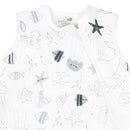 Sac de nuit en mousseline de coton - Mer (0,7 tog)