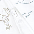Sac de nuit en mousseline de coton - Mer (0,7 tog)