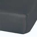 Drap contour en mousseline - Charcoal