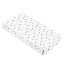 Housse pour matelas à langer percale avec ouverture pour sangles - Soleil