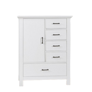 Commode à porte Como - Vintage White