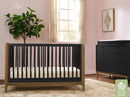 Ensemble bassinette et bureau double Laurel - Noir