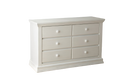 Bureau double 6 tiroirs Modena - Vintage White