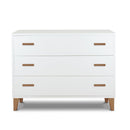 Ensemble bassinette classique Donatello et meuble 3 tiroirs Caravaggio - Blanc et noyer