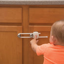 Slide lock with decoy button