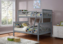 Bunk bed 39"/54" - grey