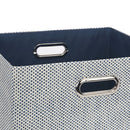 Panier de rangement - Bleu et blanc