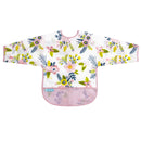 Bavoir imperméable avec manches - Fleurs de jardin
