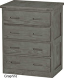 Commode 4 tiroirs - Graphite