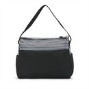 Stripes Messenger Style Diaper Bag - Pattern: Black and White