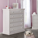 Commode 5 tiroirs Modena - Vintage White